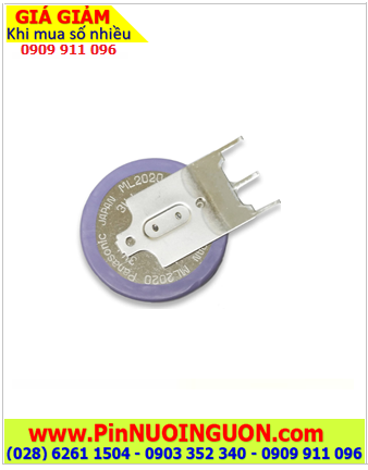 Pin CMOS ML2020/G1AN; Pin sạc 3v lithium CMOS Panasonic ML2020/H1CN /Xuất xứ Indonesia